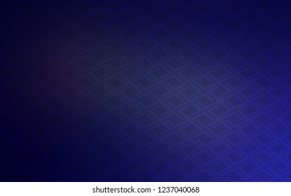 Dark Purple vector template with crystals, rectangles. Beautiful illustration with rectangles and squares. Modern template for your landing page.
