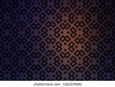 Dark Purple vector template with crystals, rectangles. Glitter abstract illustration with rectangular shapes. Best design for your ad, poster, banner.