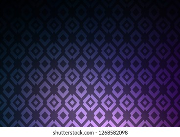 Dark Purple vector template with crystals, rectangles. Abstract gradient illustration with rectangles. Smart design for your business advert.