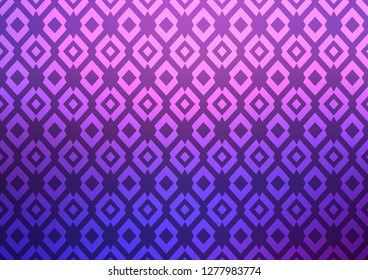 Dark Purple vector template with crystals, rectangles. Glitter abstract illustration with rectangular shapes. Modern template for your landing page.
