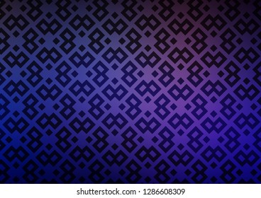 Dark Purple vector template with crystals, rectangles. Abstract gradient illustration with rectangles. Smart design for your business advert.