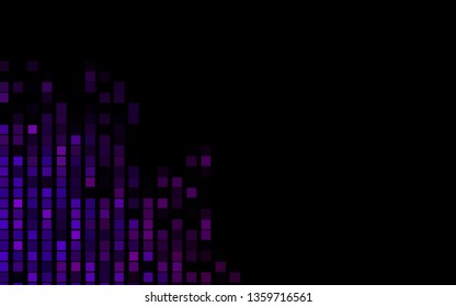 Dark Purple vector template with crystals, rectangles. Illustration with set of colorful rectangles. Pattern for commercials.