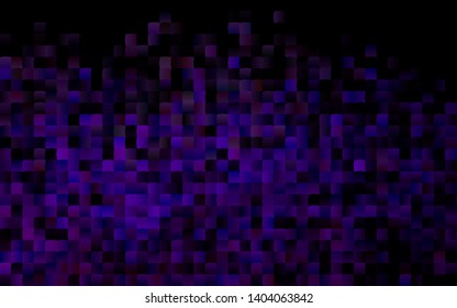 Dark Purple vector template with crystals, rectangles. Glitter abstract illustration with rectangular shapes. Smart design for your business advert.