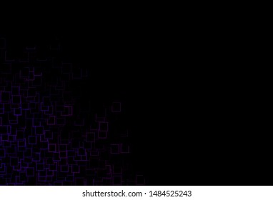 Dark Purple vector template with crystals, rectangles. Decorative design in abstract style with rectangles. Pattern for commercials.
