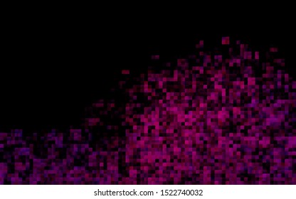 Dark Purple vector template with crystals, rectangles. Glitter abstract illustration with rectangular shapes. The template can be used as a background.