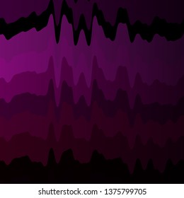 Dark Purple vector template with curved lines. Colorful illustration, which consists of curves. Best design for your ad, poster, banner.