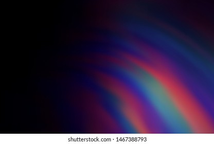 Dark Purple vector template with curved lines. Geometric illustration in abstract style with gradient.  A completely new template for your design.