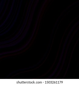 Dark Purple vector template with curved lines. Colorful illustration, which consists of curves. Template for your UI design.