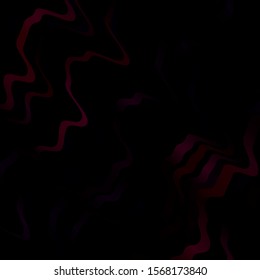Dark Purple vector template with curved lines. Bright sample with colorful bent lines, shapes. Best design for your ad, poster, banner.