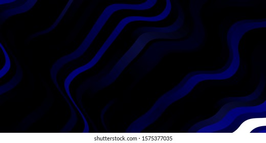 Dark Purple vector template with curved lines. Colorful illustration in circular style with lines. Pattern for websites, landing pages.
