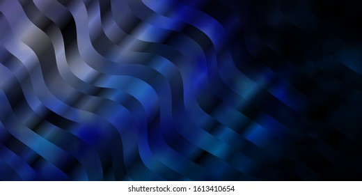 Dark Purple vector template with curved lines. Colorful illustration in circular style with lines. Best design for your posters, banners.