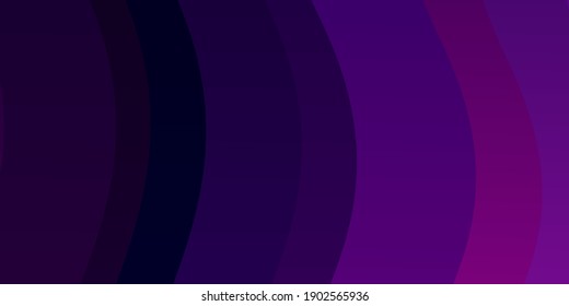 Dark Purple vector template with curves. Gradient illustration in simple style with bows. Design for your business promotion.