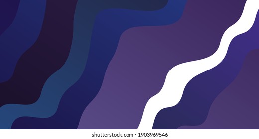 Dark Purple vector template with curves. Gradient illustration in simple style with bows. Pattern for websites, landing pages.