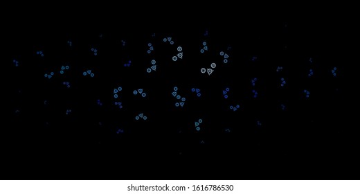 Dark Purple vector template with esoteric signs. Retro design in abstract style with witchcraft forms. Best design halloween events.