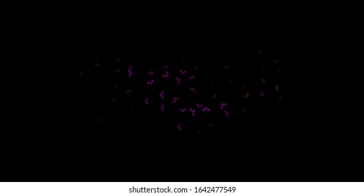 Dark Purple vector template with esoteric signs. Colorful mystic symbols with a gradient in ancient style. Simple design for occult depiction.