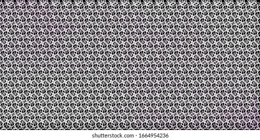 Dark Purple vector template with esoteric signs. Retro design in abstract style with witchcraft forms. Background for esoteric, mystic designs.