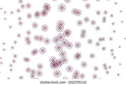 Dark Purple vector template with ice snowflakes. Blurred decorative design in xmas style with snow. The template can be used as a new year background.