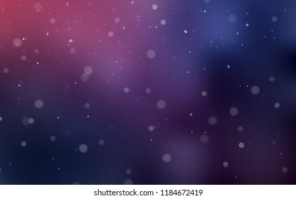Dark Purple vector template with ice snowflakes. Blurred decorative design in xmas style with snow. The pattern can be used for new year ad, booklets. Dark Purple vector template with ice snowflakes. Blurred decorative design in xmas style with snow. The pattern can be used for new year ad, booklets.