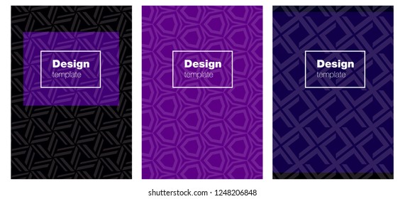 Dark Purple vector template for journals. Blurred decorative design in abstract style with textbox. Template for magazines, jurnals.
