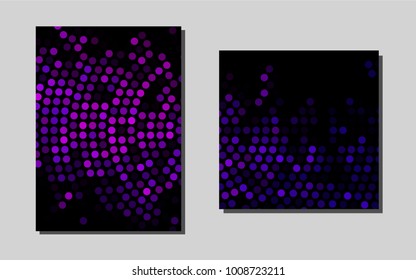 Dark Purple vector template for landing pages. Modern abstract design concept with colorful gradient. Pattern for beautiful business cards, folders.