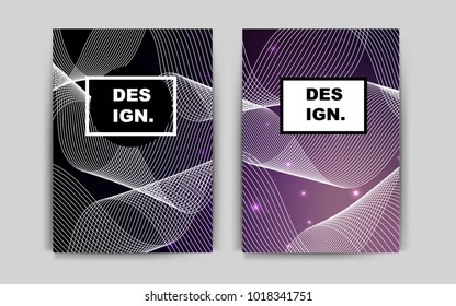 Dark Purple vector template for landing pages. Web interface on abstract background with colorful gradient. New design for a poster, banner of your website.