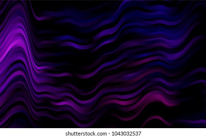Dark Purple vector template with lava shapes. Geometric illustration in marble style with gradient.  The template for cell phone backgrounds.