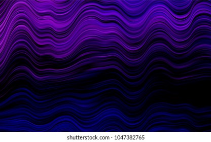 Dark Purple vector template with lava shapes. Colorful abstract illustration with gradient lines. New composition for your brand book.