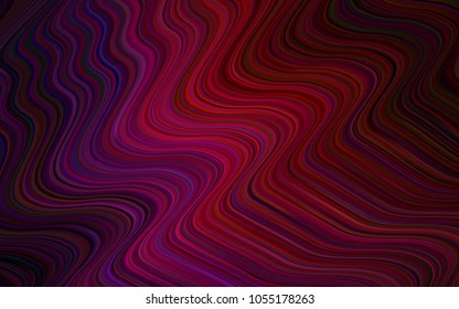 Dark Purple vector template with lava shapes. A vague circumflex abstract illustration with gradient. The best blurred design for your business.