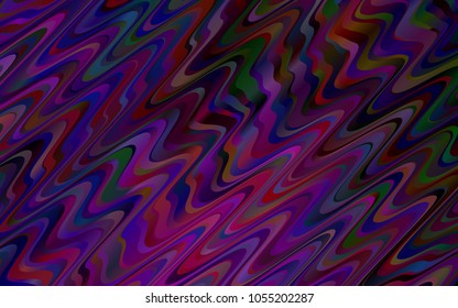 Dark Purple vector template with lava shapes. Geometric illustration in marble style with gradient.  New composition for your brand book.