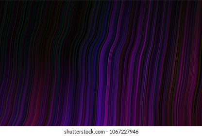Dark Purple vector template with lava shapes. Colorful abstract illustration with gradient lines. Marble style for your business design.