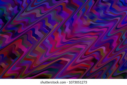 Dark Purple vector template with lava shapes. An elegant bright illustration with gradient. A completely new template for your business design.