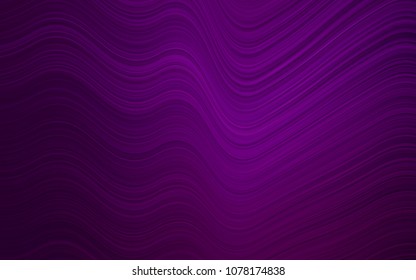 Dark Purple vector template with lava shapes. A vague circumflex abstract illustration with gradient. New composition for your brand book.