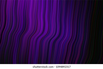 Dark Purple vector template with lava shapes. An elegant bright illustration with gradient. Brand-new design for your ads, poster, banner.