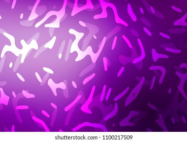 Dark Purple vector template with lava shapes. Blurred geometric sample with gradient bubbles.  A new texture for your  ad, booklets, leaflets.
