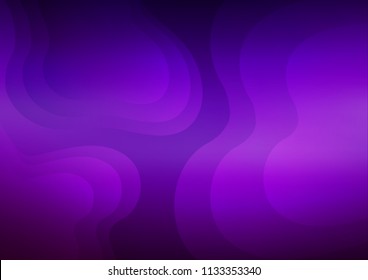 Dark Purple vector template with lava shapes. A vague circumflex abstract illustration with gradient. Marble design for your web site.