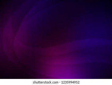 Dark Purple vector template with lava shapes. Modern gradient abstract illustration with bandy lines. The template for cell phone backgrounds.