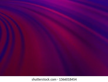Dark Purple vector template with lava shapes. Shining illustration, which consist of blurred lines, circles. The elegant pattern for brand book.