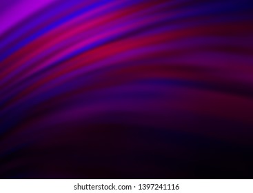 Dark Purple vector template with lava shapes. Blurred geometric sample with gradient bubbles.  Pattern for your business design.