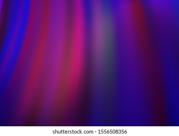 Dark Purple vector template with lava shapes. Glitter abstract illustration with wry lines. A completely new marble design for your business.