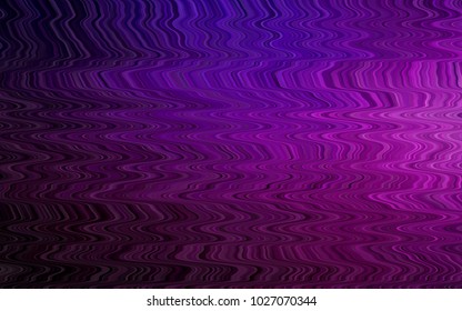 Dark Purple vector template with lines, ovals. Geometric illustration in marble style with gradient.  The template for cell phone backgrounds.