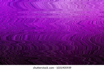 Dark Purple vector template with lines, ovals. Creative geometric illustration in marble style with gradient. Textured wave pattern for backgrounds.