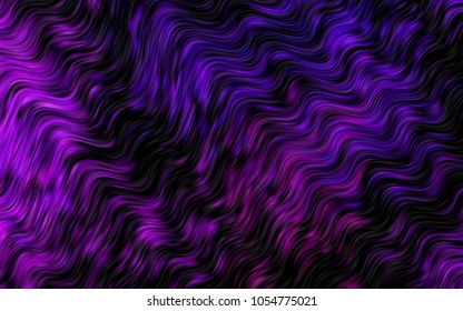 Dark Purple vector template with lines, ovals. Colorful illustration in abstract marble style with gradient. A new texture for your  ad, booklets, leaflets.