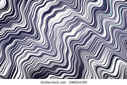 Dark Purple vector template with lines, ovals. Creative geometric illustration in marble style with gradient. A completely new template for your business design.