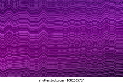 Dark Purple vector template with lines, ovals. Creative geometric illustration in marble style with gradient. New composition for your brand book.