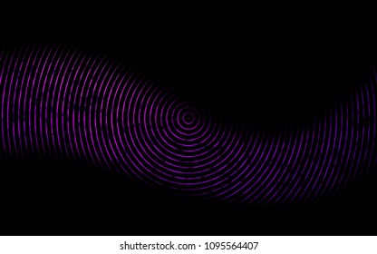 Dark Purple vector template with lines, ovals. A sample with blurred bubble shapes. Marble style for your business design.