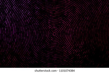 Dark Purple vector template with lines, ovals. Colorful abstract illustration with gradient lines. Brand new design for your ads, poster, banner.