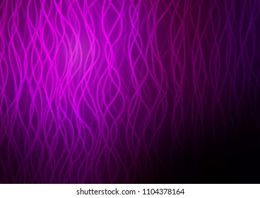 Dark Purple vector template with lines, ovals. A sample with blurred bubble shapes. Marble style for your business design.