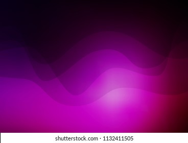 Dark Purple vector template with lines, ovals. Colorful illustration in abstract marble style with gradient. Textured wave pattern for backgrounds.