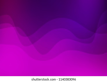 Dark Purple vector template with lines, ovals. Shining illustration, which consist of blurred lines, circles. The elegant pattern for brand book.