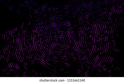 Dark Purple vector template with lines, ovals. An elegant bright illustration with gradient. New composition for your brand book.